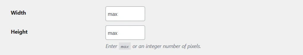 a screenshot of PDF Embedder width and height global settings option